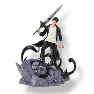 FIGURA SUNG JINWOO SOLO LEVELING PVC HARD TOY COLOUR CON CAJA SIZE 20 CM