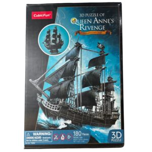 PUZZLE 3D BARCO LA VENGANZA DE LA REINA ANA 180PCS
