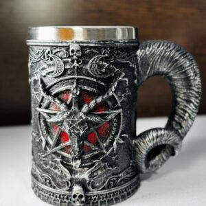 CHOPS MEDIEVAL BAPHOMET DE ACERO INOXIDABLE