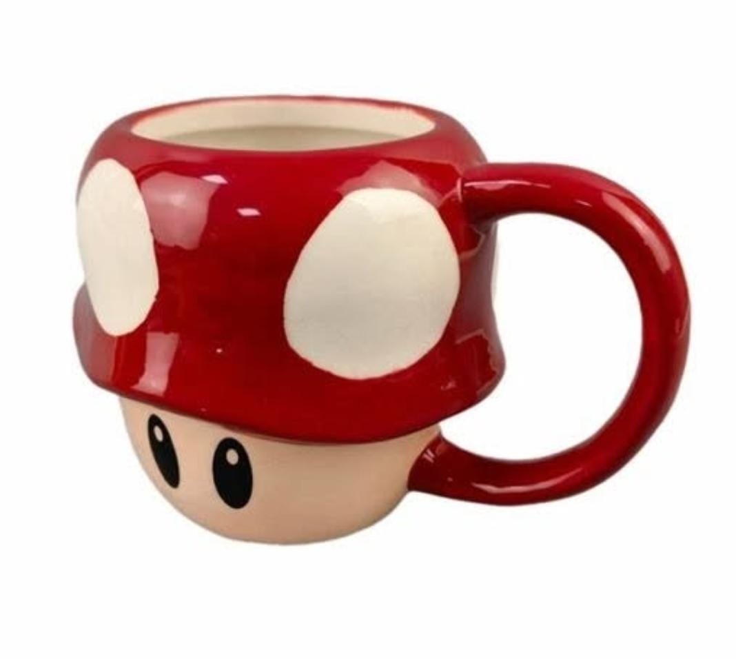 TAZA 3D CERÁMICA MARIO BROS - HONGUITO CON CAJA