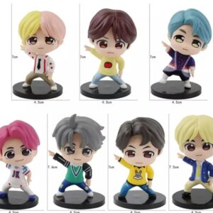 GASHAPONES KPOP BTS #02 7PCS SIZE 6-8 CM