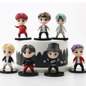 GASHAPONES KPOP BTS #04 7PCS SIZE 6-8 CM