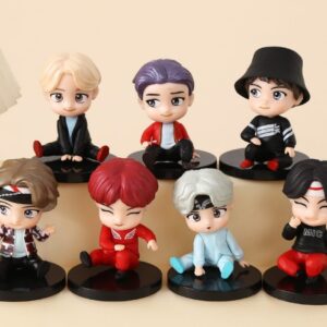 GASHAPONES KPOP BTS #06 7PCS SIZE 6-8 CM