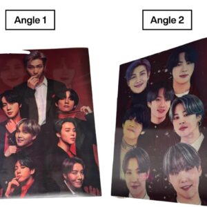 POSTER LENTICULAR BTS 2 DISEÑOS EN 1 #02 - 40X30 CM