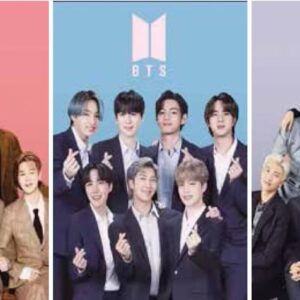 POSTER LENTICULAR BTS 3 DISEÑOS EN 1 #04 - 40X30 CM