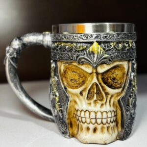 CHOPS MEDIEVAL CALAVERA DE ACERO INOXIDABLE