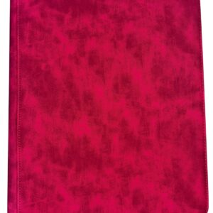 CARPETA DE CARTAS COLECCIONABLES X 9 BOLSILLOS 12 FOLIOS 40X34 CM CUERINA COLOR ROJO