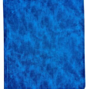 CARPETA DE CARTAS COLECCIONABLES X 9 BOLSILLOS 20 FOLIOS 35X26CM TELA COLOR AZUL