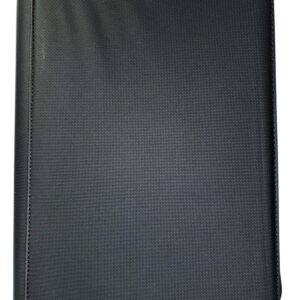 CARPETA DE CARTAS COLECCIONABLES X 9 BOLSILLOS 20 FOLIOS 35X26CM TELA COLOR NEGRO