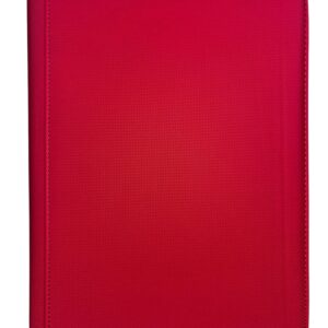 CARPETA DE CARTAS COLECCIONABLES X 9 BOLSILLOS 20 FOLIOS 35X26CM TELA COLOR ROJO