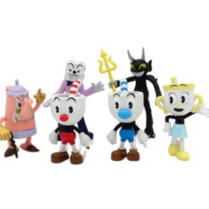 GASHAPONES CUPHEAD MUGMAN 6PCS SIZE 3-5 CM
