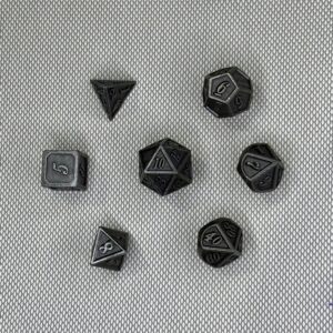 SET DE DADOS ESPECIALES METALICOS ROL #12