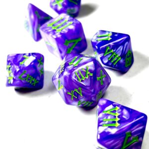 SET 7 DADOS ROL CON NUMEROS ROMANOS #10