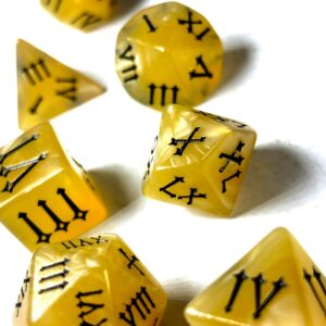 SET 7 DADOS ROL CON NUMEROS ROMANOS #05