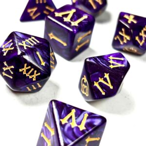 SET 7 DADOS ROL CON NUMEROS ROMANOS #06