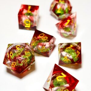 SET 7 DADOS ROL DE RESINA CON NUCLEO LIQUIDO #02
