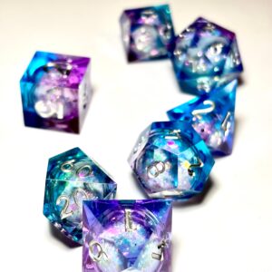 SET 7 DADOS ROL DE RESINA CON NUCLEO LIQUIDO #03