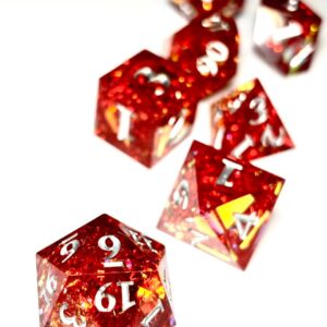 SET 7 DADOS ROL DE RESINA CRISTAL #01