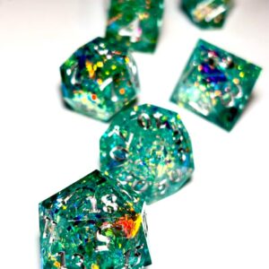 SET 7 DADOS ROL DE RESINA CRISTAL #02