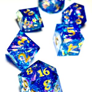 SET 7 DADOS ROL DE RESINA CRISTAL #03