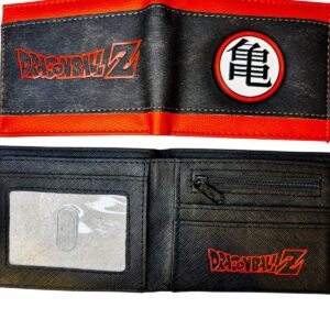 BILLETERA DRAGON BALL Z NEGRA CON ESTILO MANGA Y LOGO