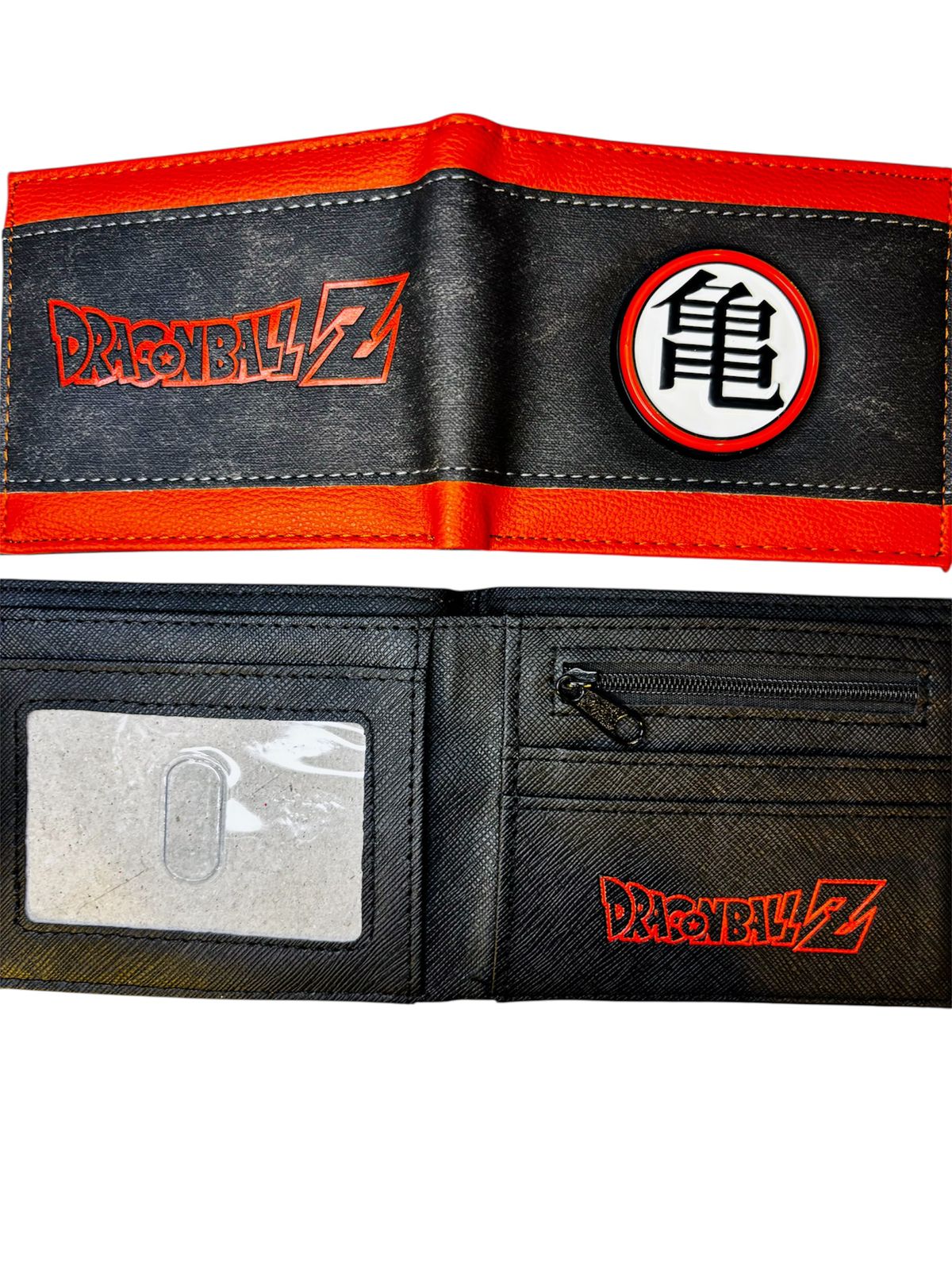 BILLETERA DRAGON BALL Z NEGRA CON ESTILO MANGA Y LOGO