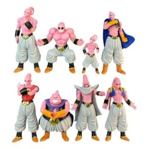 GASHAPONES DRAGON BALL MAJIN BOO 8PCS PVC HARD TOY SET SIZE 13-20 CM