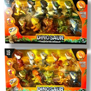 FIGURA DINOSAURIO MORDELONES 10 PCS EN CAJA EXIBIDORA