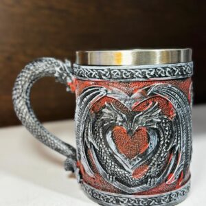 CHOPS MEDIEVAL DOBLE DRAGON DE ACERO INOXIDABLE