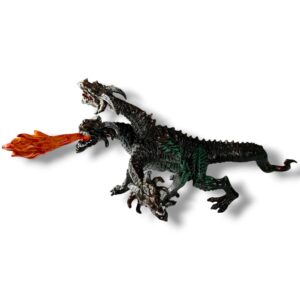 FIGURA DRAGON LUCHADOR NEGRO #02 SIZE 25 CM