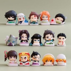 GASHAPONES DEMON SLAYER PIYAMADA 15PCS PVC HARD TOY OPP PACKING SIZE 3-4CM