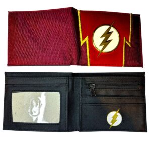 BILLETERA FLASH LOGO METÁLICO ROJO INTENSO
