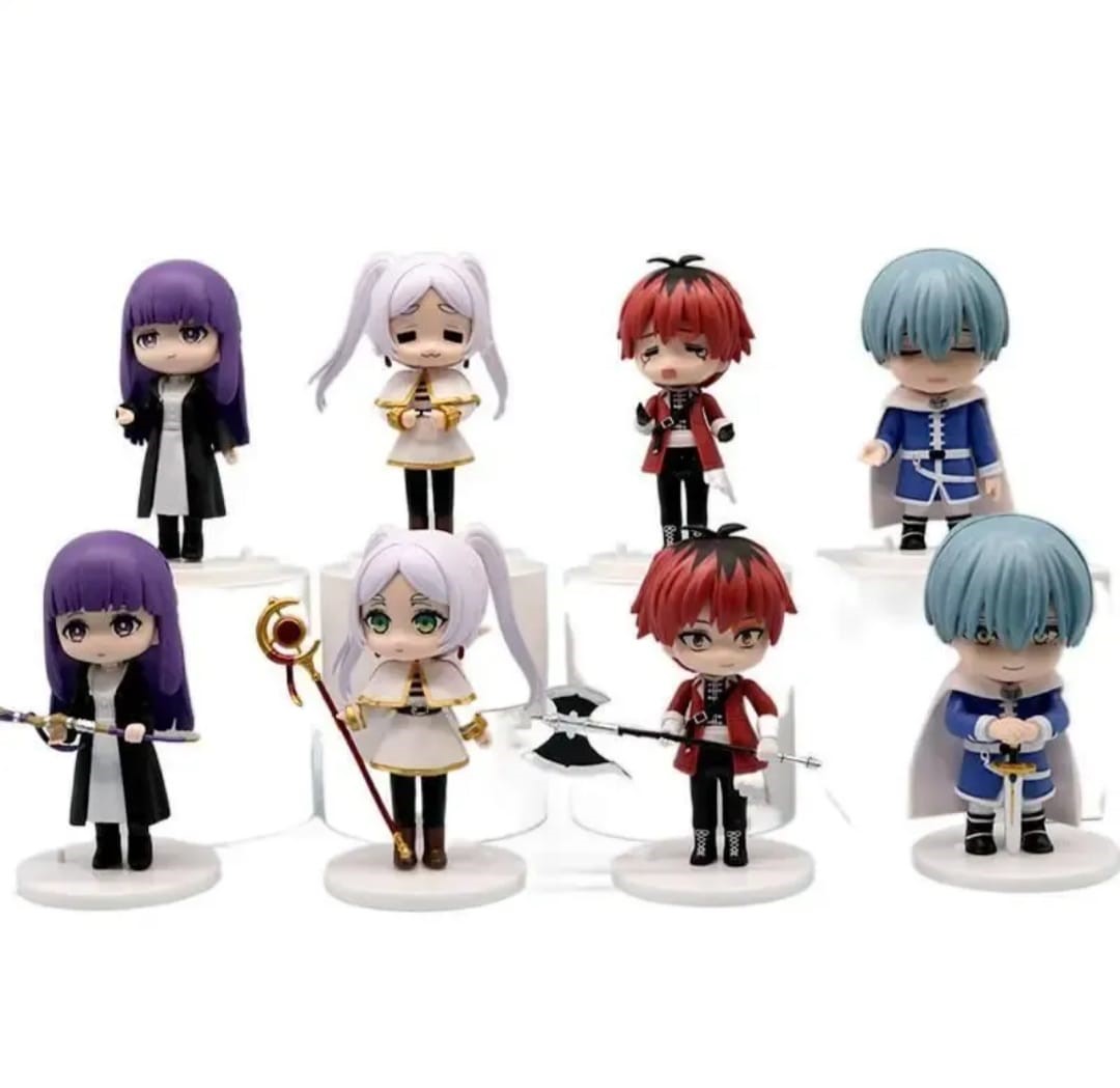 GASHAPONES FRIEREN 8PCS PVC HARD TOY WITH BASE OPP PACKING SIZE 10CM