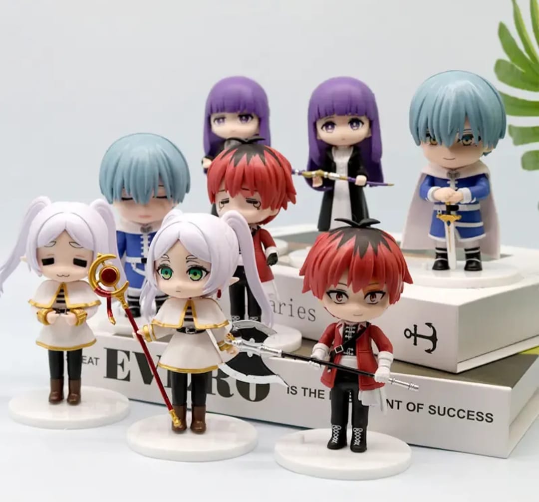 GASHAPONES FRIEREN 8PCS PVC HARD TOY WITH BASE OPP PACKING SIZE 10CM