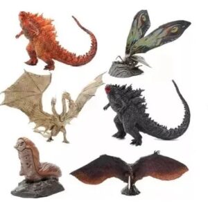 GASHAPONES GODZILLA 6PCS SIZE 7-11 CM