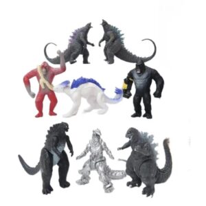 GASHAPONES GODZILLA VS KING KONG SIZE 8PCS 8 CM