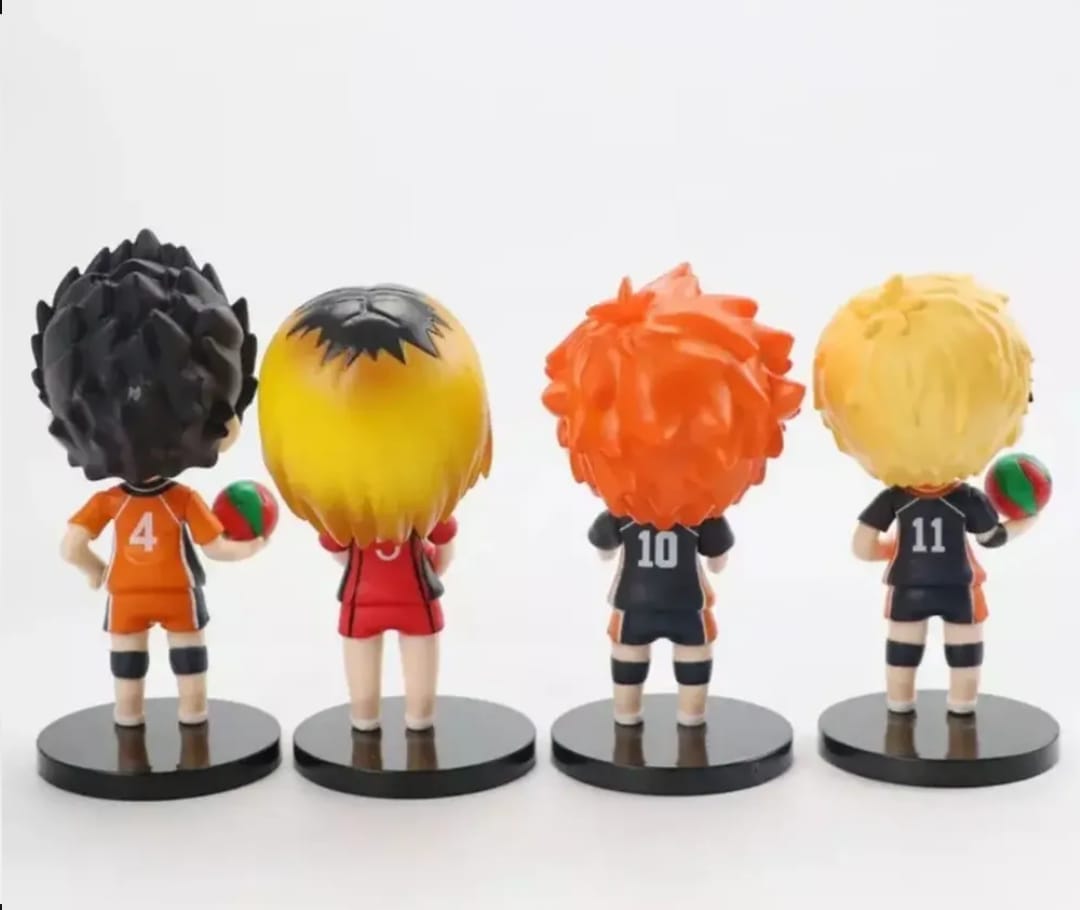 GASHAPONES HAIKYU #01 8PCS PVC HARD TOY WITH BASE COLOUR BOX SIZE 10CM