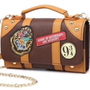 CARTERA BILLETERA HARRY POTTER 9¾ MARRÓN CUERINA