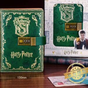 CUADERNO HARRY POTTER CON CANDADO CON CLAVE SLYTHERIN