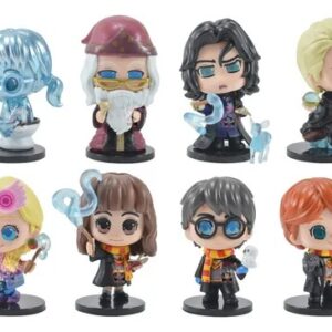 GASHAPONES HARRY POTTER 8PCS PVC HARD TOY SET WITH BASE SIZE 8-9 CM