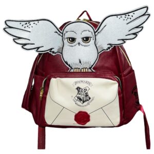 MOCHILA HARRY POTTER BUHO DE TELA BLANCA CON SOBRE BLANCO