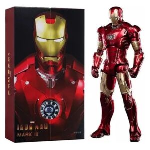 FIGURA IRON MAN MARK 3 Zd Toys ESCALA 1/9 CON CAJA MEDIDA 19 CM