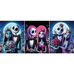 POSTER LENTICULAR JACK SKELLINGTON 3 DISEÑOS EN 1 #01 - 40X30 CM
