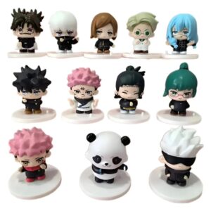 GASHAPONES JUJUTSU KAISEN 12PCS PVC HARD TOY WITH BASE OPP PACKING SIZE 6.5CM