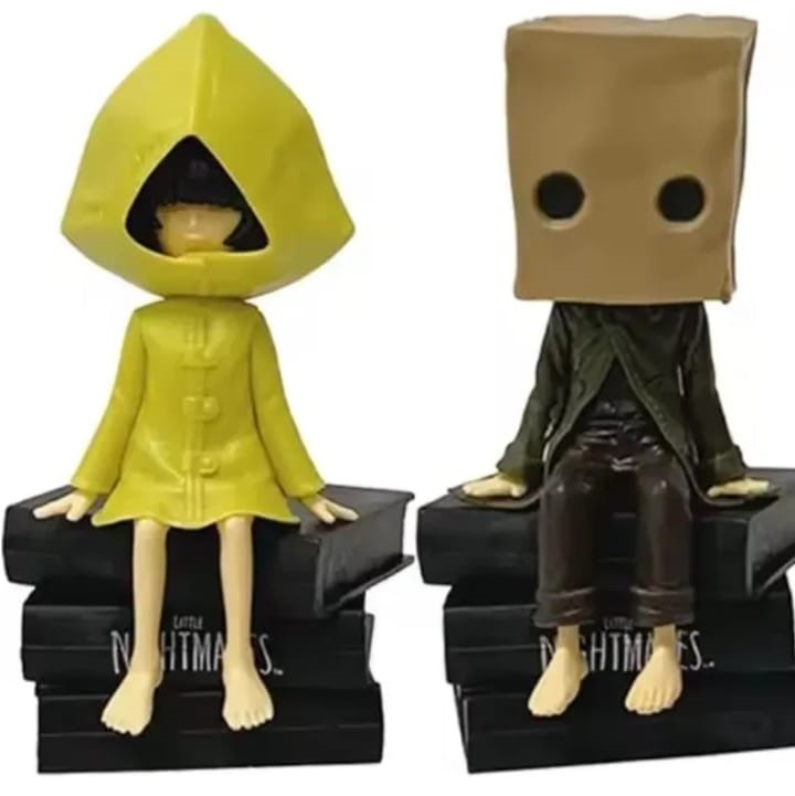 GASHAPONES LITTLE NIGHTMARES SIX Y MORO 2PCS SIZE 15 CM
