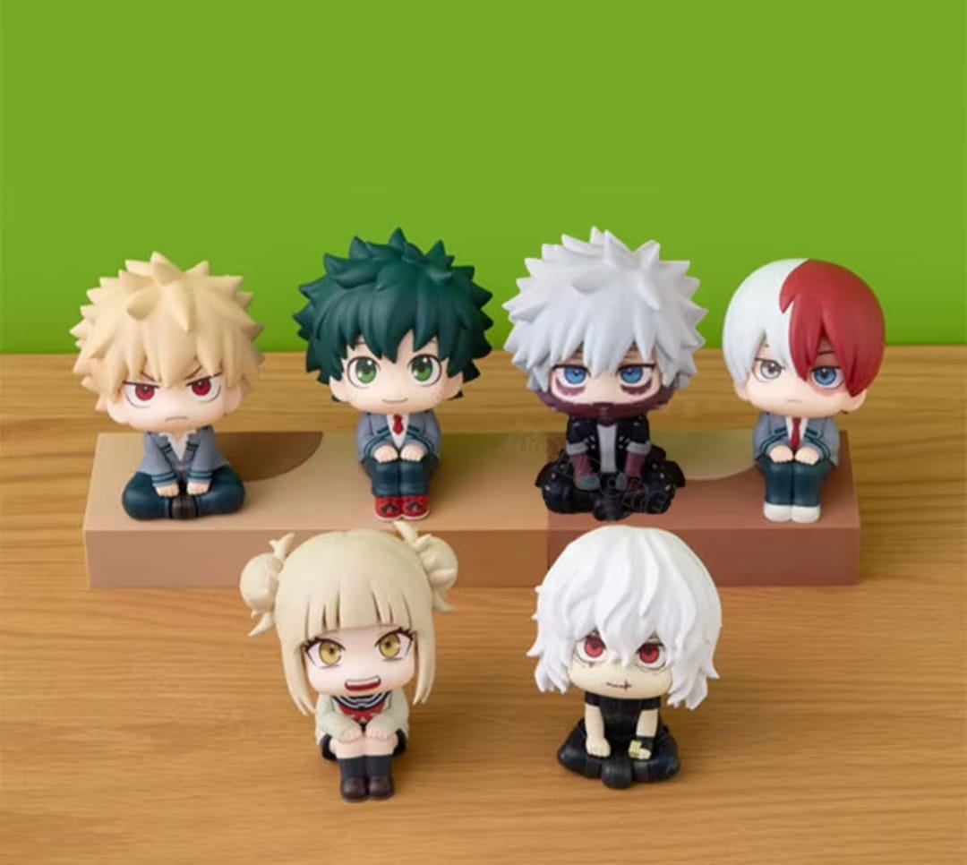 GASHAPONES MY HERO ACADEMIA 6PCS PVC HARD TOY OPP PACKING SIZE 10CM