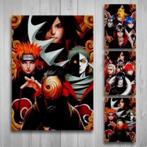 POSTER LENTICULAR NARUTO 3 DISEÑOS EN 1 #02 - 40X30 CM
