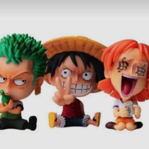 FIGURA ONE PIECE #02 3PCS PVC HARD TOY OPP PACKING SIZE 8-9CM