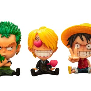 FIGURA ONE PIECE #01 3PCS PVC HARD TOY OPP PACKING SIZE 8-9CM