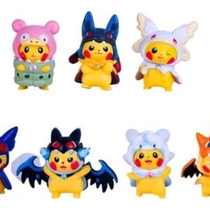GASHAPONES PIKACHU DISFRAZADO 7PCS 7.5 CM